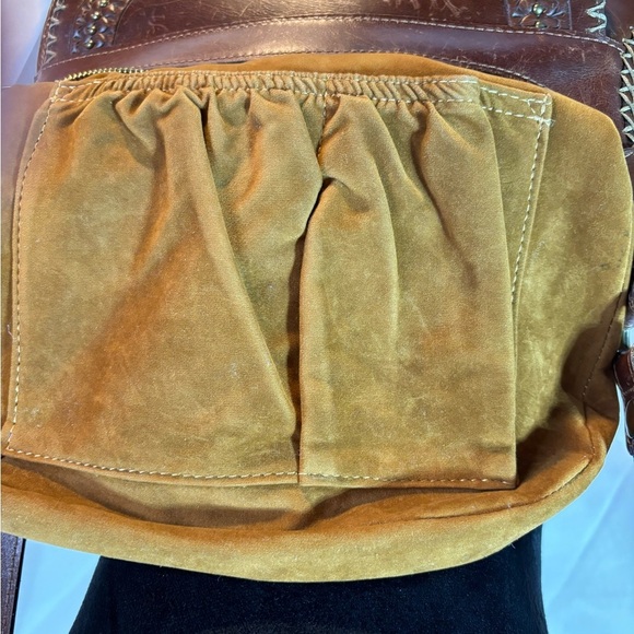 Vintage Patricia Nash Camila Distressed Leather Hobo Bag Vintage - Picture 7 of 15